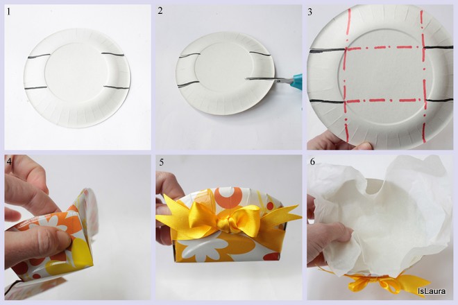 Come-realizzare-un-portabiscotti-con-un-piatto-di-carta